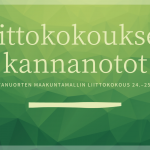 liittokokouksen kannanotot